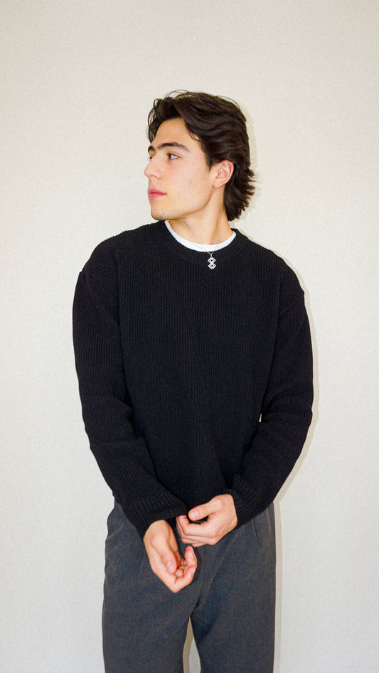 SUÉTER KNIT - NEGRO