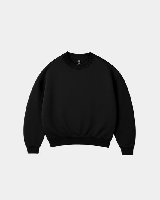 BOXY CREWNECK - NEGRO