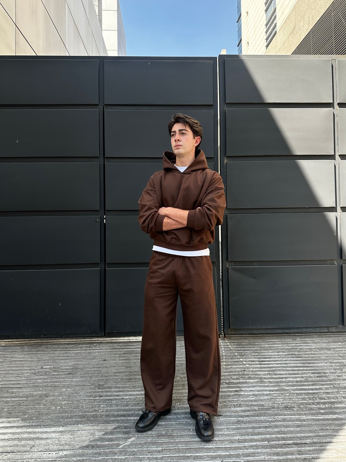 BOXY HOODIE - MOCHA