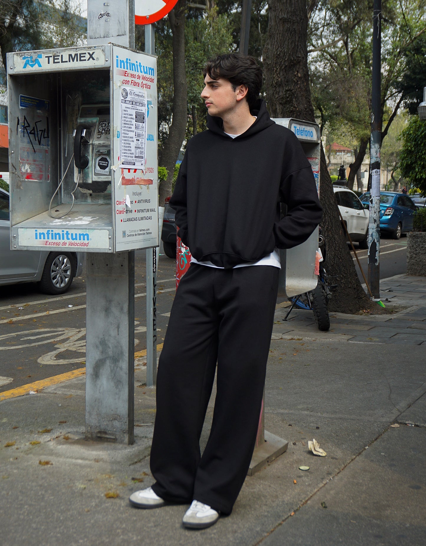 WIDE LEG PANTS - NEGRO