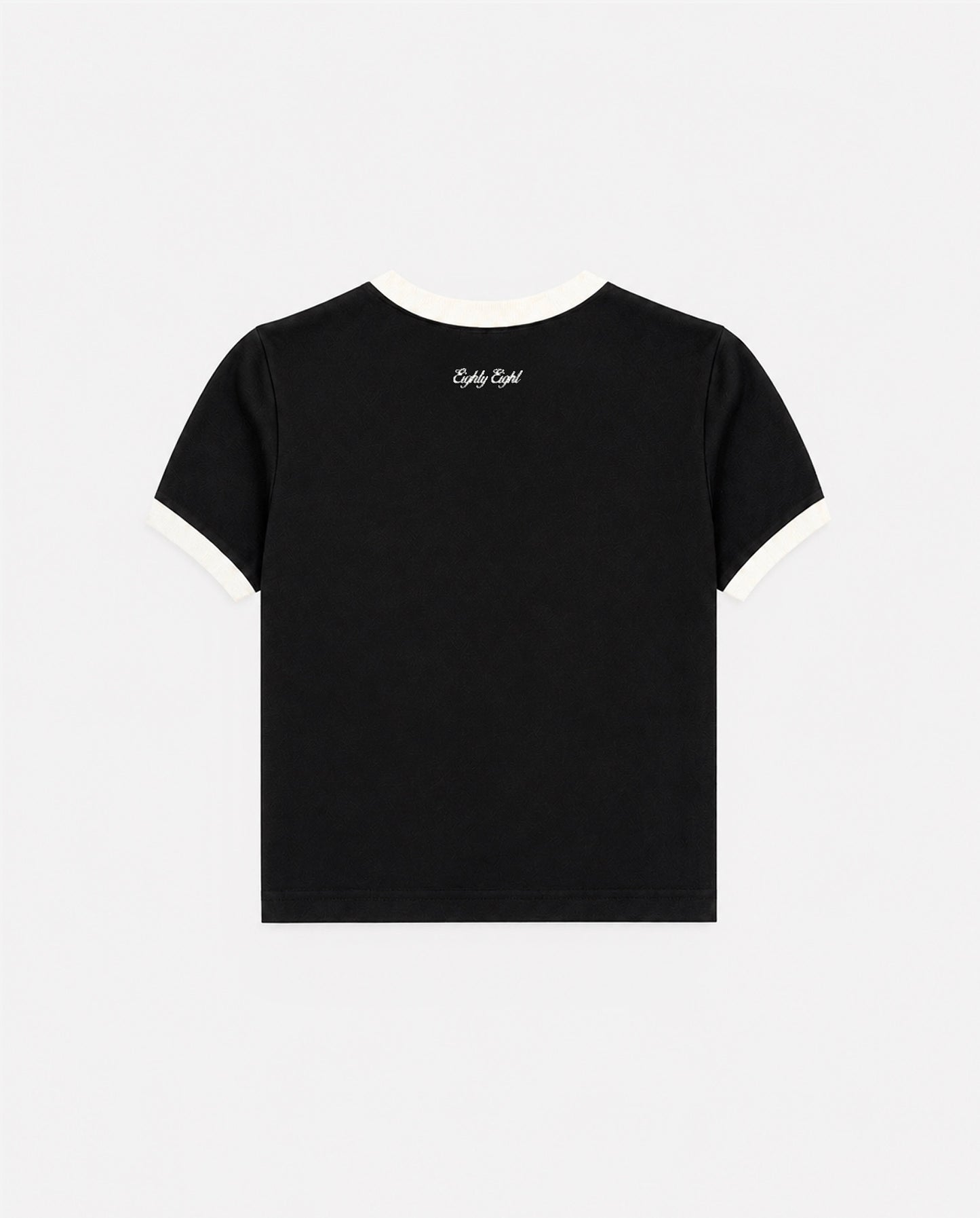BABY TEE - RINGER NEGRO