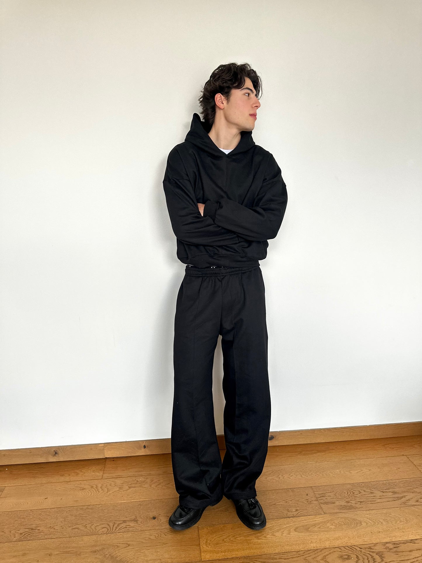 WIDE LEG PANTS - NEGRO