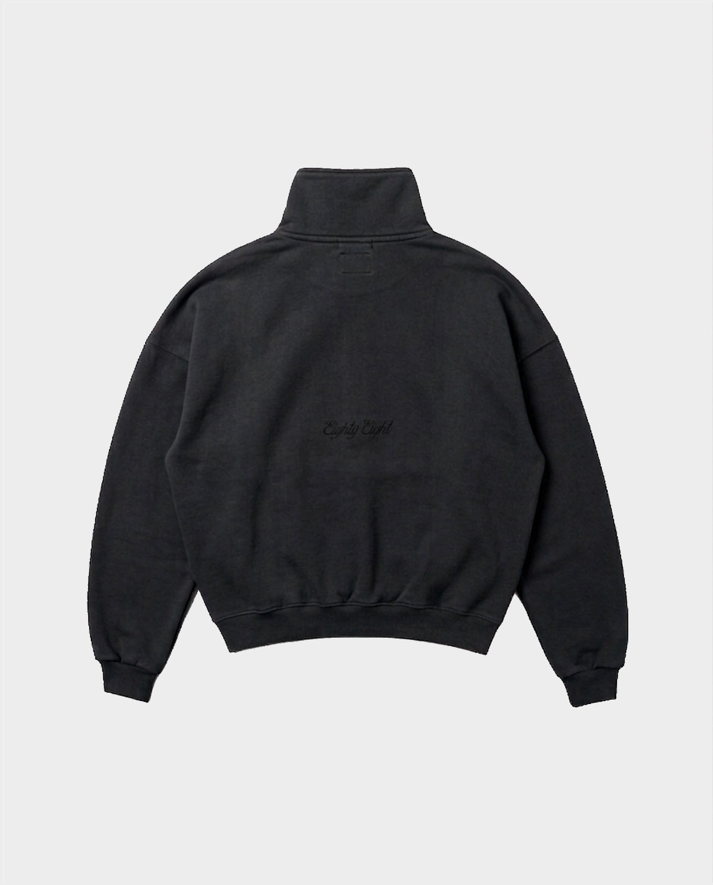 BOXY QUARTER ZIP - NEGRO VINTAGE