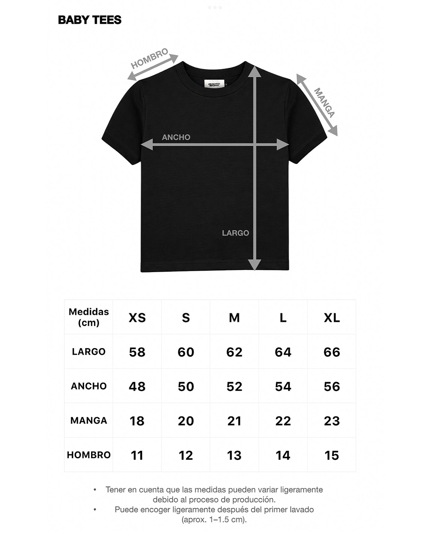 BABY TEE - GRIS JASPE