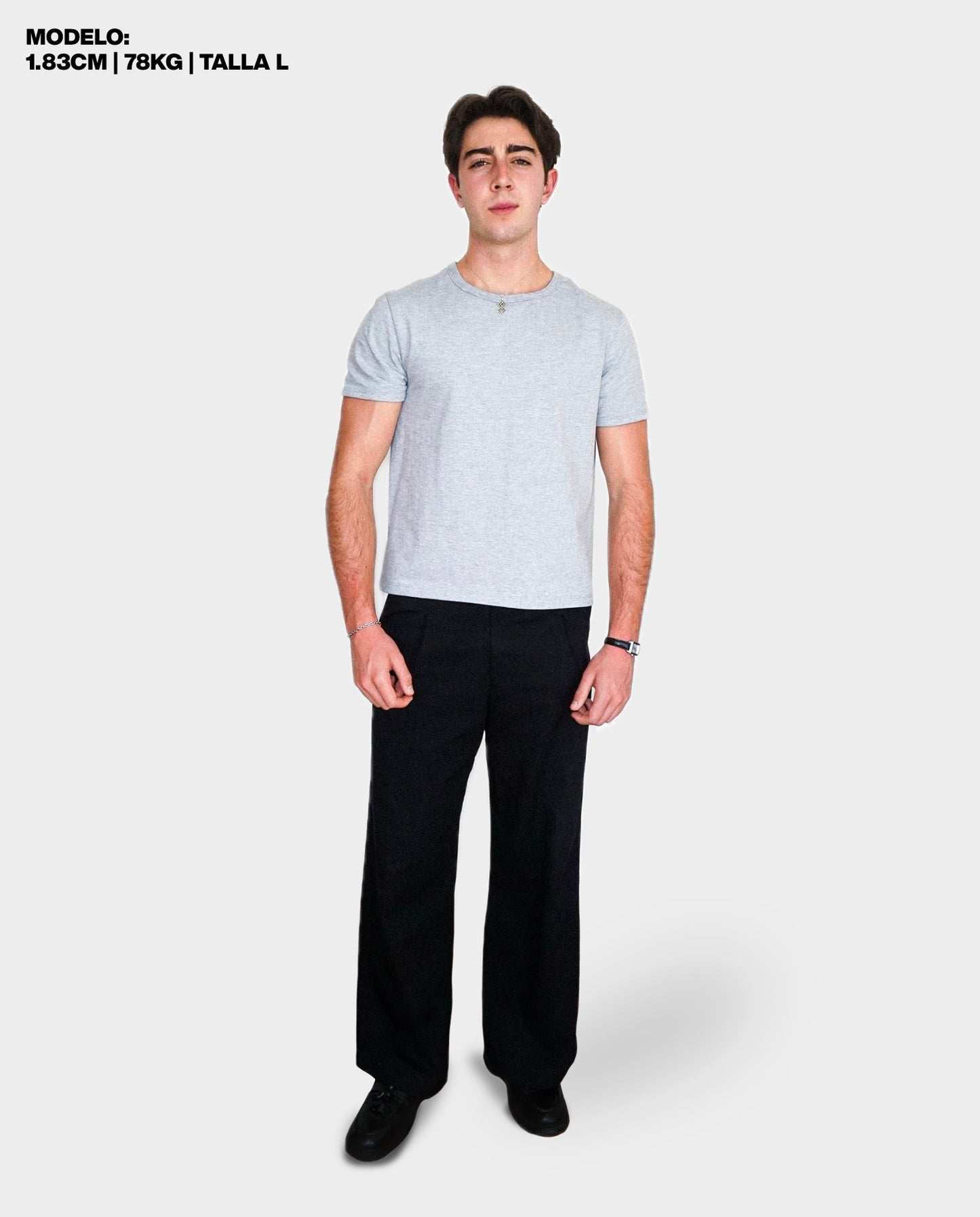BABY TEE - GRIS JASPE