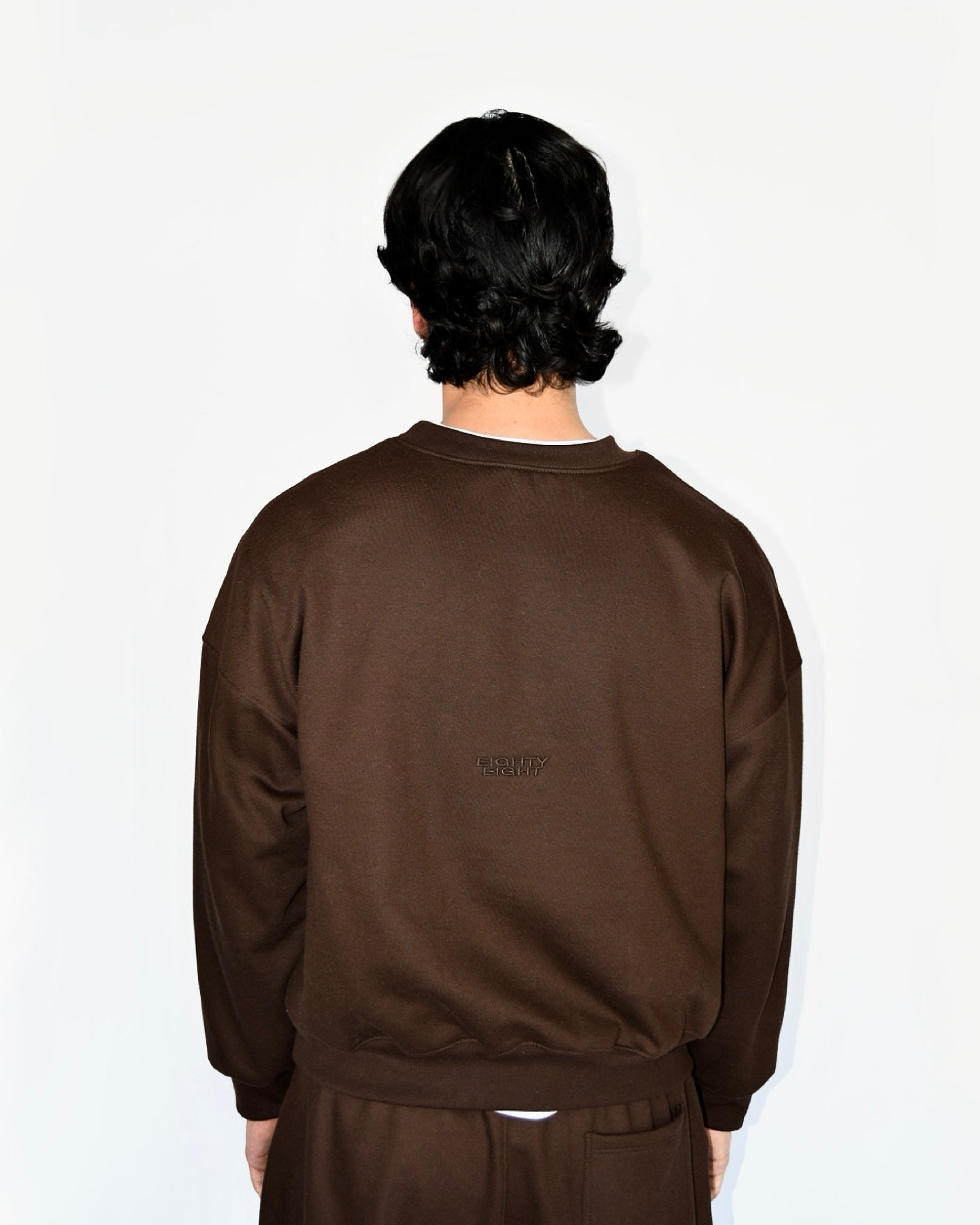 BOXY CREWNECK - CAFÉ