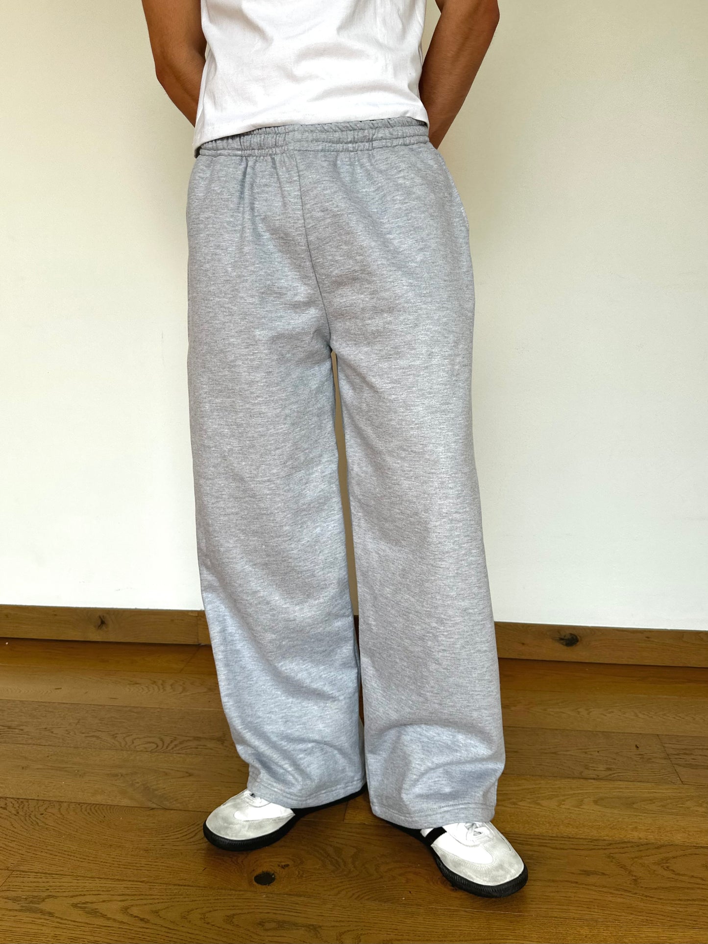 WIDE LEG PANTS - GRIS