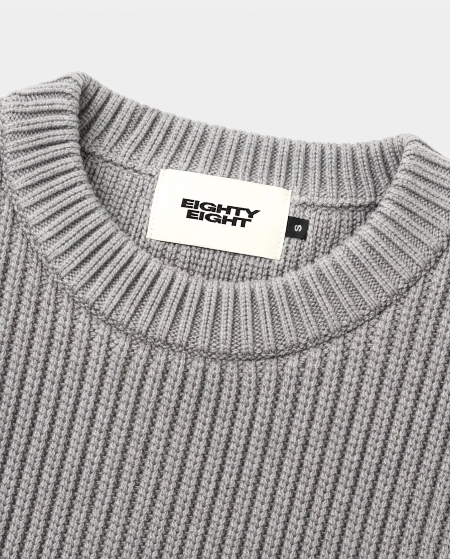 SUÉTER KNIT - GRIS CLARO