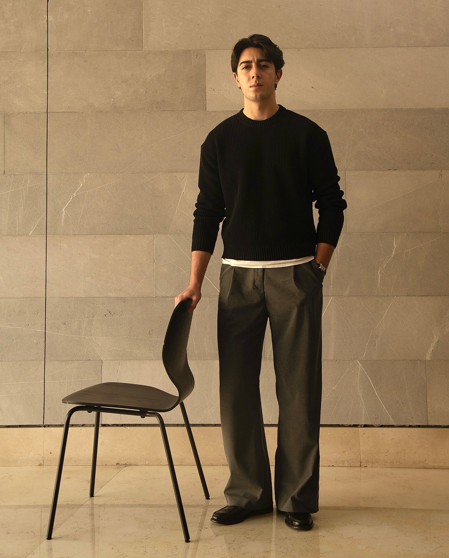 SUÉTER KNIT - NEGRO