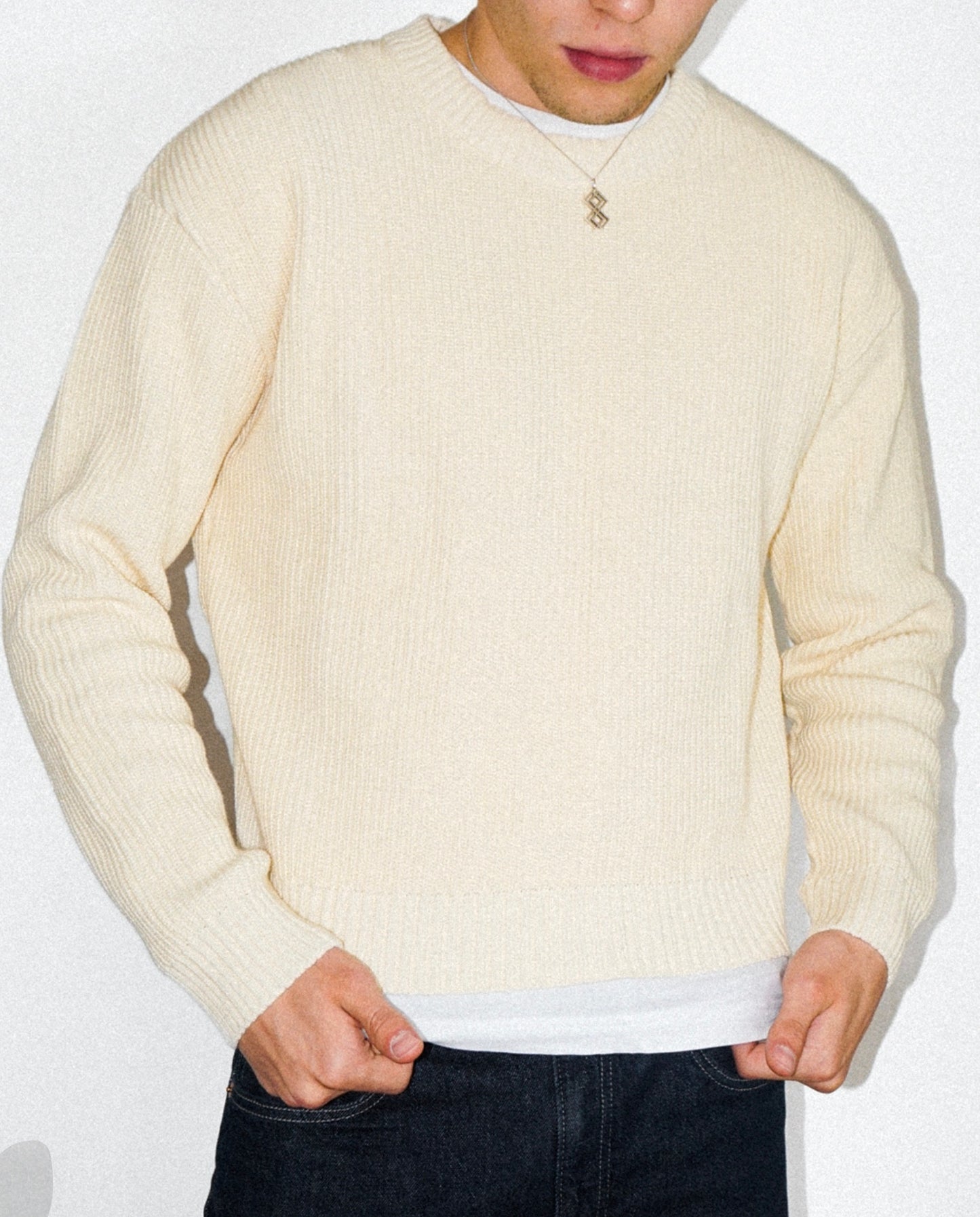 SUÉTER KNIT - CREMA