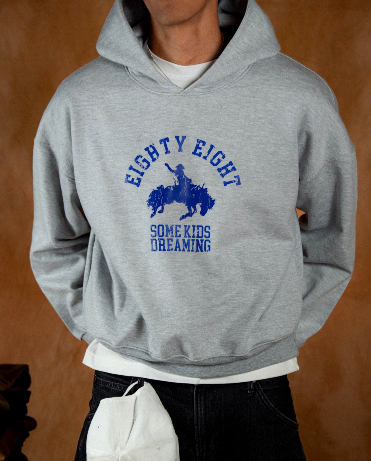 WESTERN BOXY HOODIE - GRIS