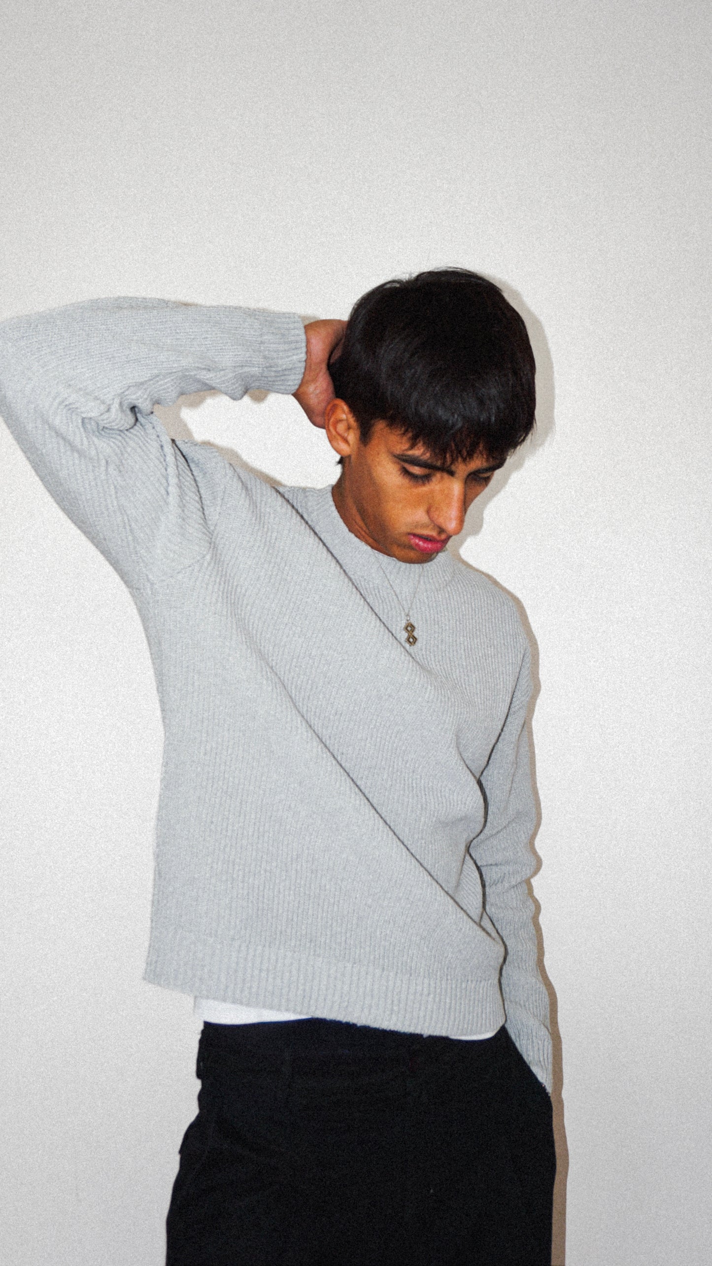 SUÉTER KNIT - GRIS CLARO