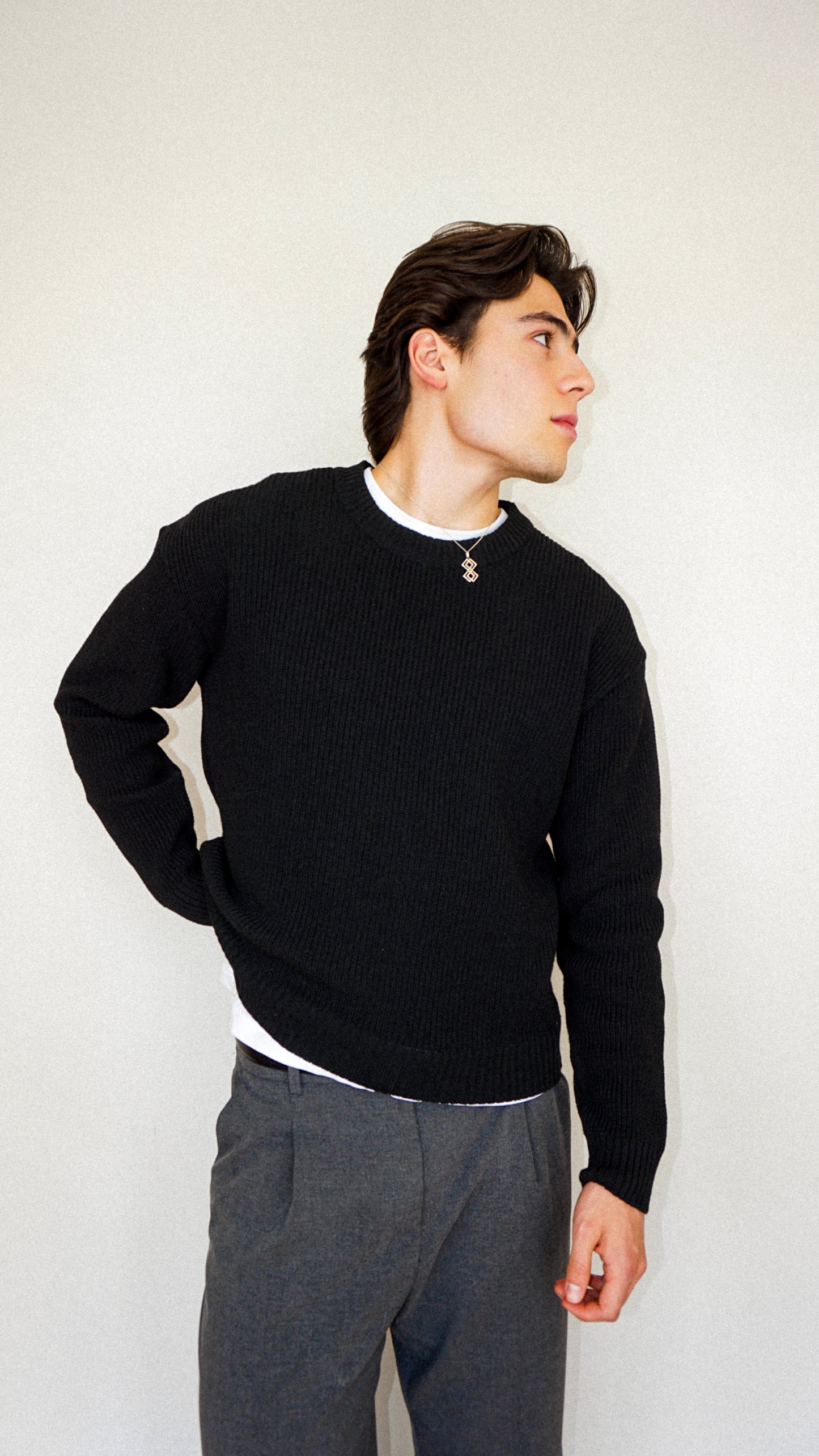 SUÉTER KNIT - NEGRO
