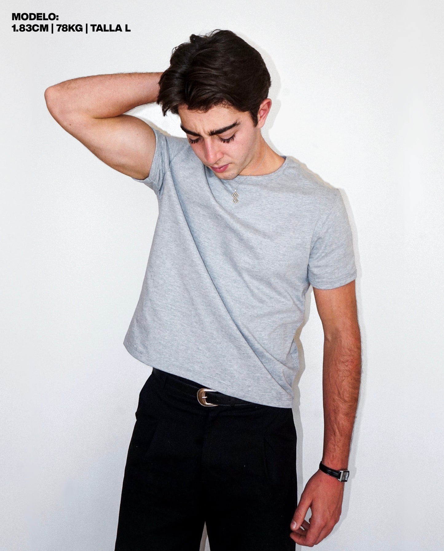 BABY TEE - GRIS JASPE