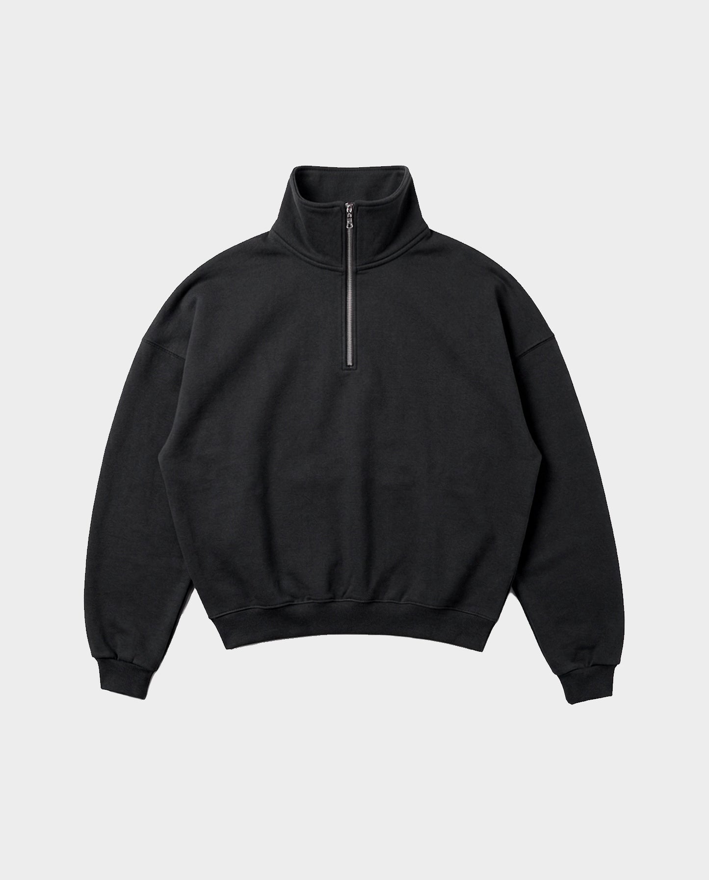 BOXY QUARTER ZIP - NEGRO VINTAGE