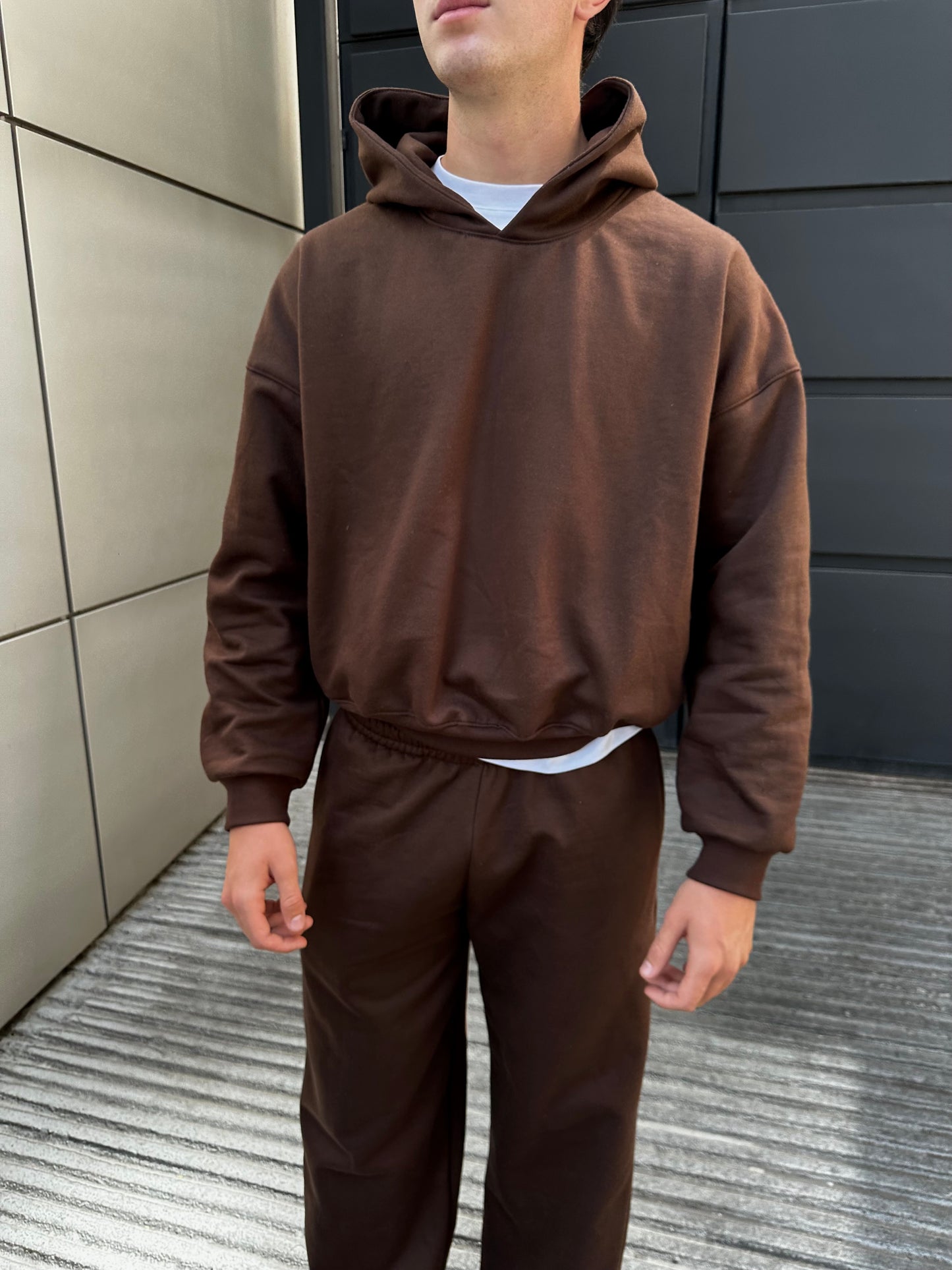 BOXY HOODIE - MOCHA