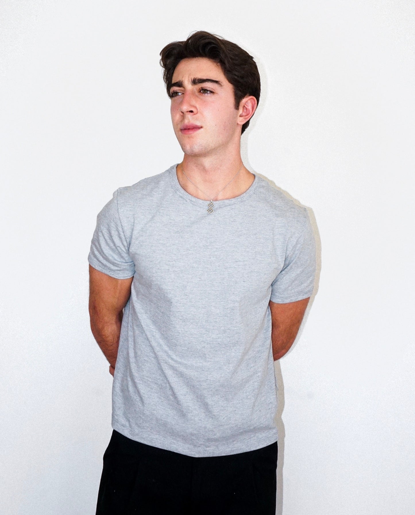 BABY TEE - GRIS JASPE