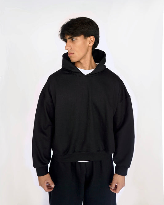 BOXY HOODIE - NEGRO