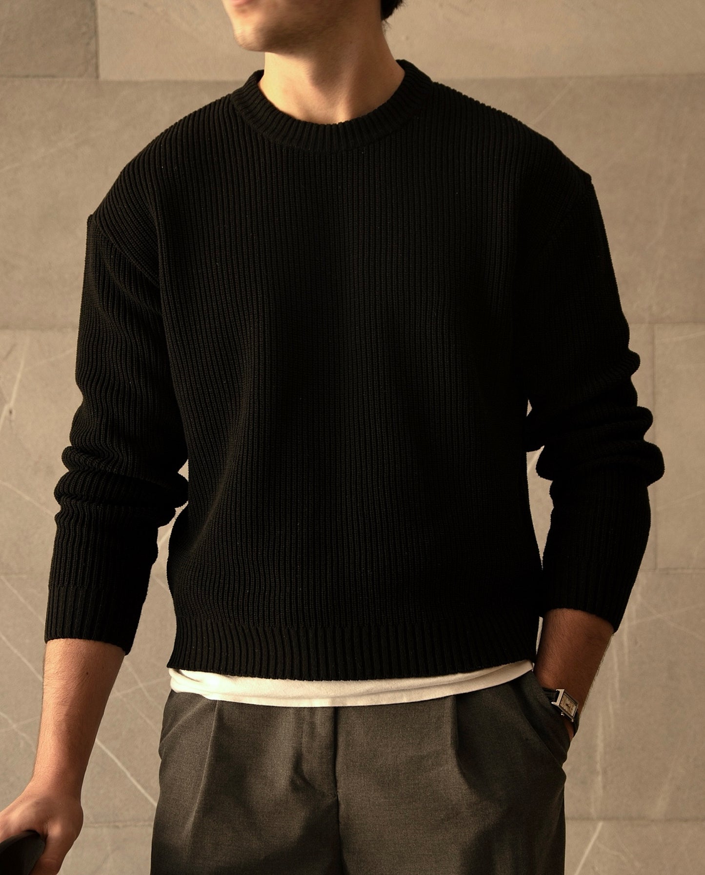 SUÉTER KNIT - NEGRO