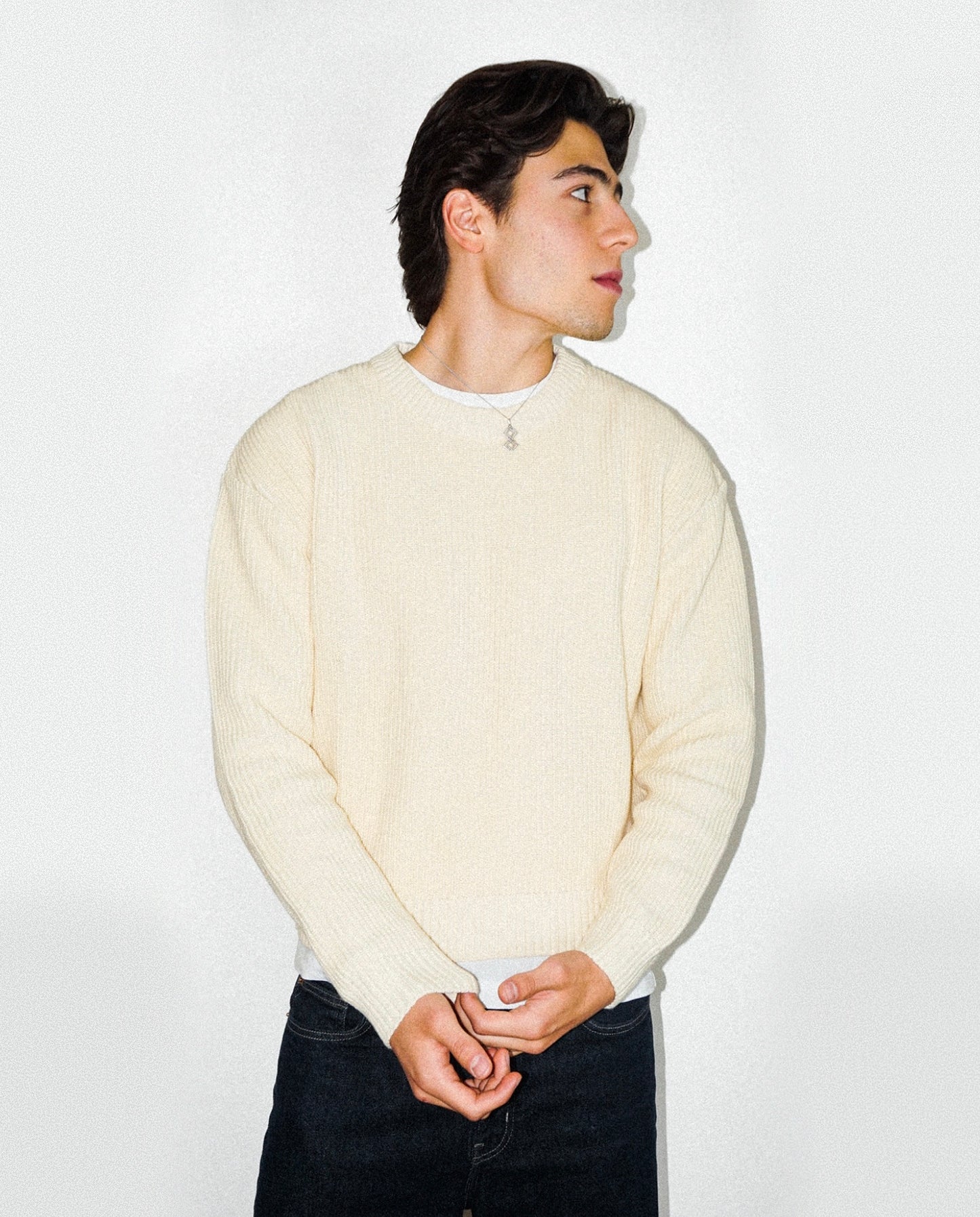 SUÉTER KNIT - CREMA