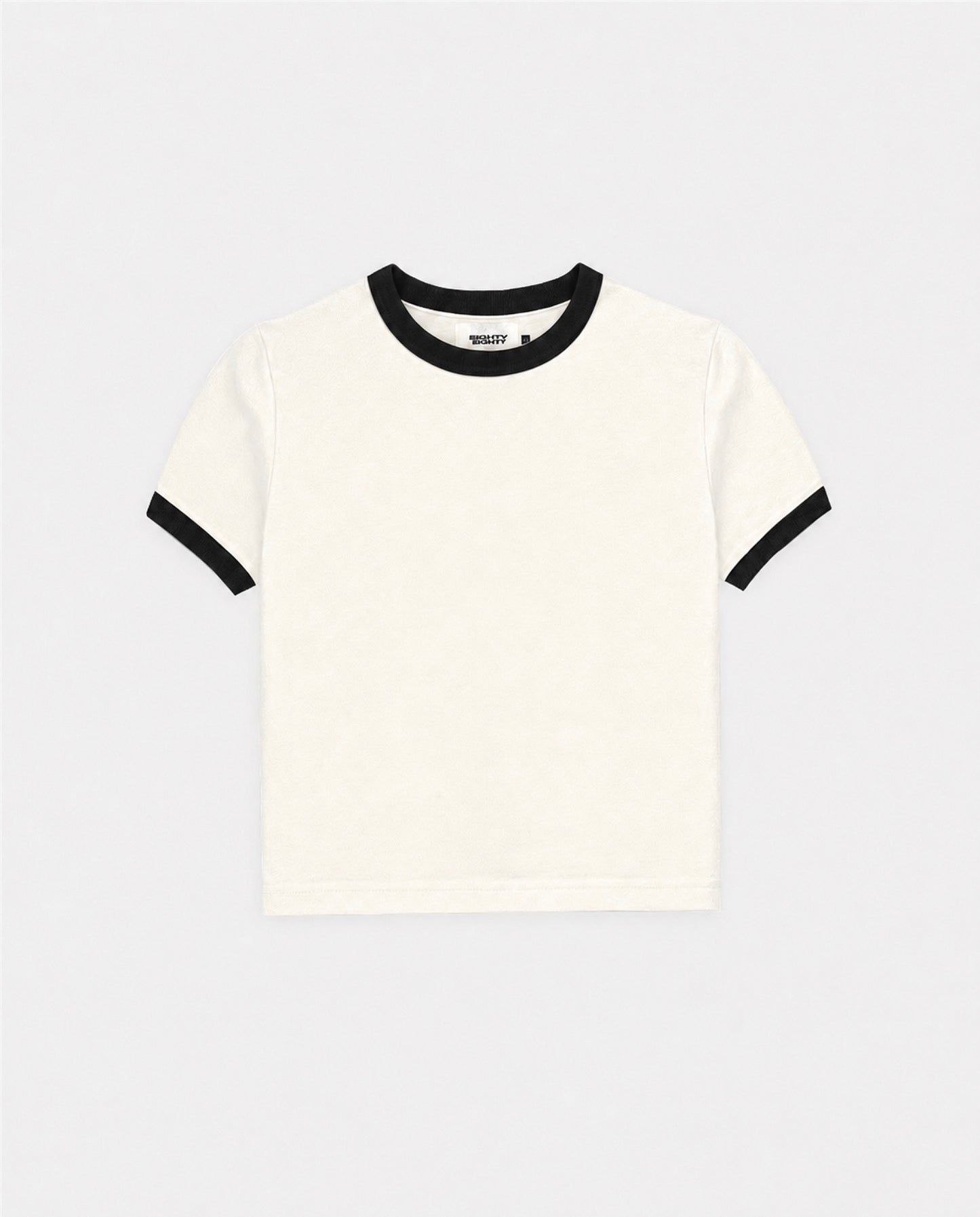 BABY TEE - RINGER IVORY