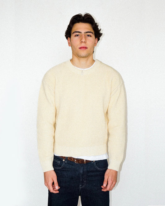 SUÉTER KNIT - CREMA