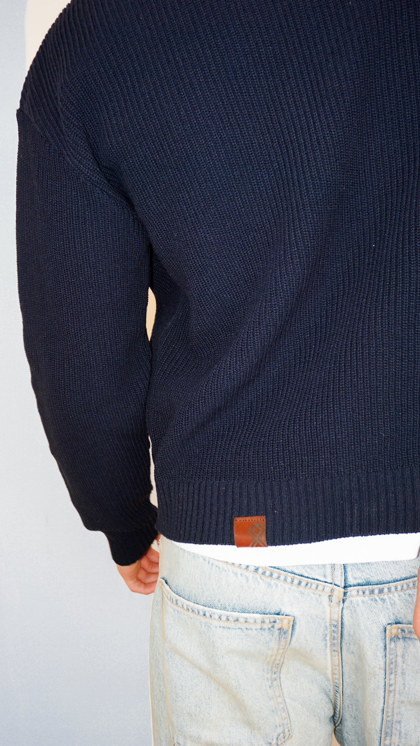 SUÉTER KNIT - AZUL MARINO