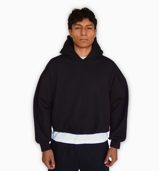 BOXY HOODIE - NEGRO