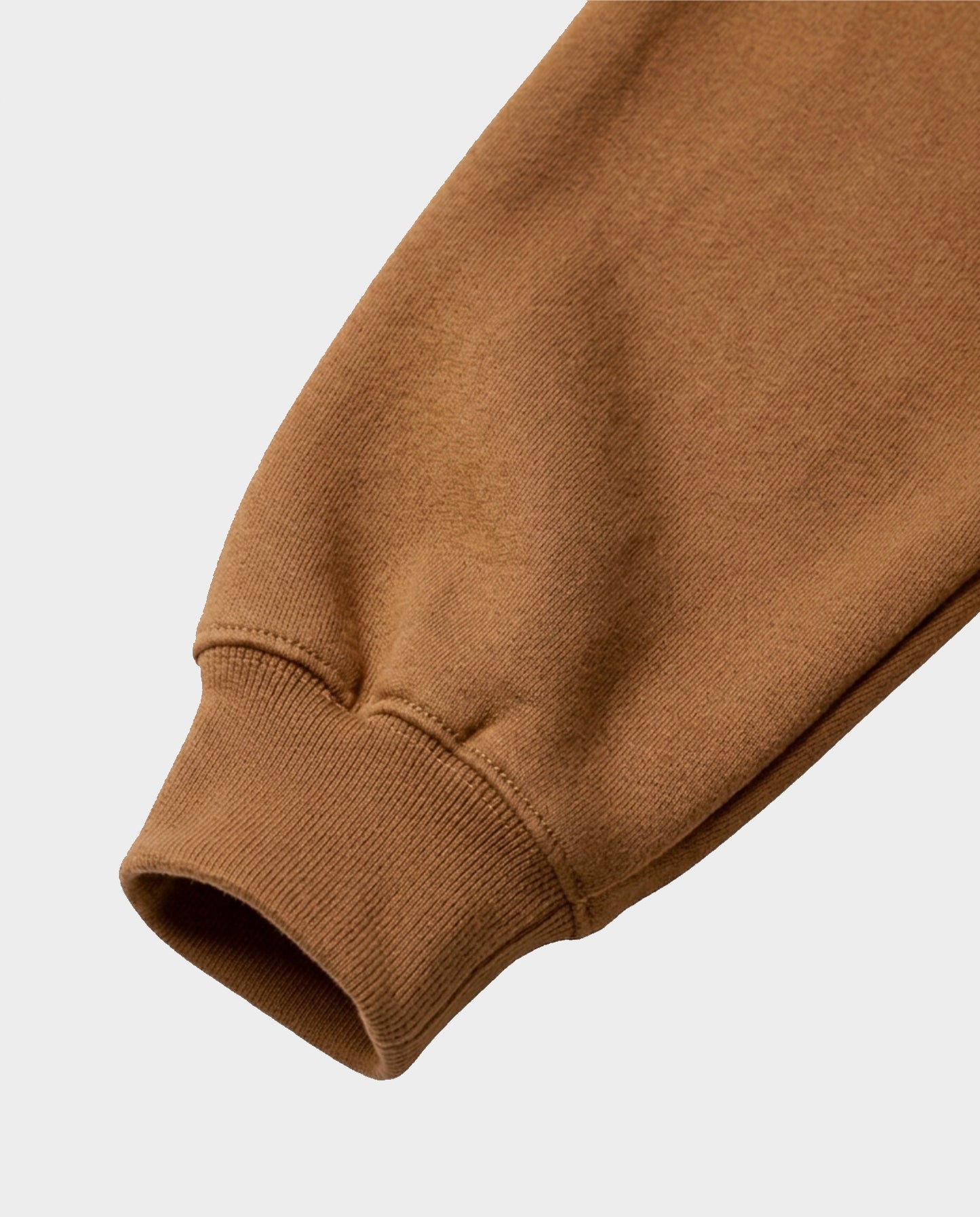 BOXY QUARTER ZIP - CAMEL